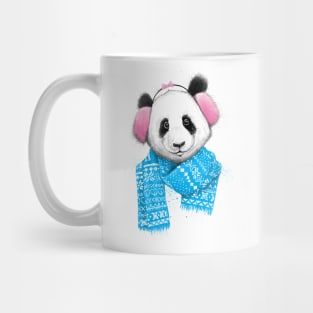 winter panda girl Mug